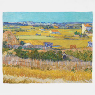 Couverture Polaire Vincent van Gogh - Moisson à La Crau