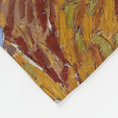 Couverture Polaire Vincent van Gogh - Oliviers, Ciel Jaune et Soleil (Coin)