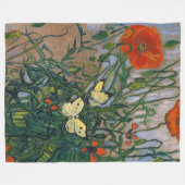 Couverture Polaire Vincent van Gogh - Papillons et papillons (Devant (Horizontal))
