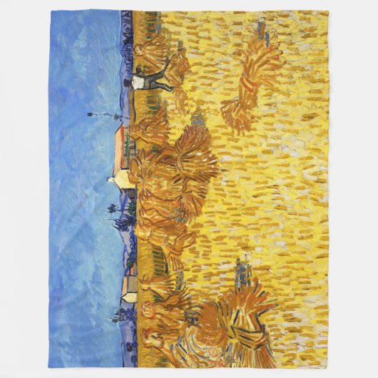 Couverture Polaire Vincent van Gogh - Récolte en Provence (Devant)
