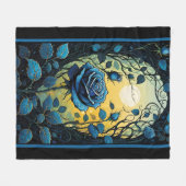 Couverture Polaire Vins Roses bleus 2 (Devant (Horizontal))