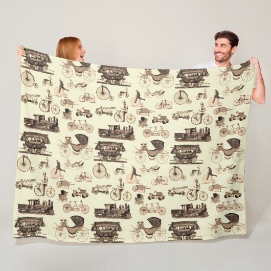 Couverture Polaire Vintage (En situation)