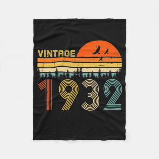 Couverture Polaire Vintage 1932 90e anniversaire Cadeau Hommes femmes