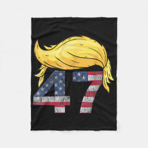 Couverture Polaire Vintage 47 Trump Cheveux