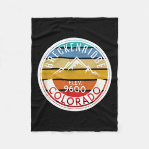 Couverture Polaire Vintage 70 s 80 s Breckenridge Colorado Rocky Moun