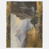 Couverture Polaire Vintage Albert Bierstadt Indiens Speed Fishing (Devant)