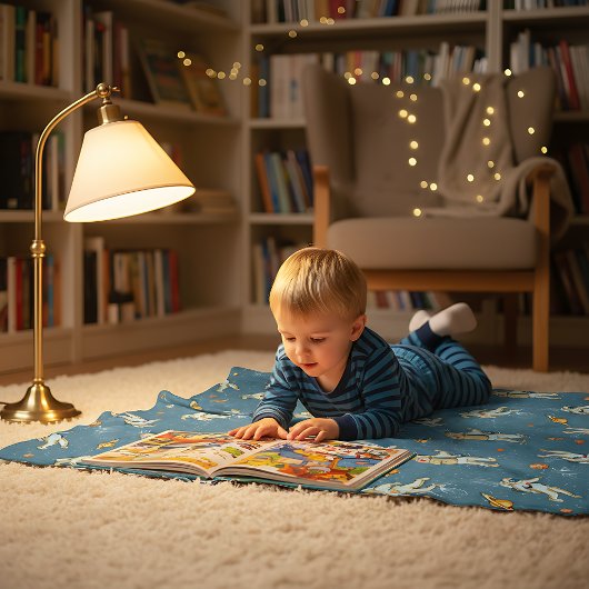 Couverture Polaire Vintage Astronauts