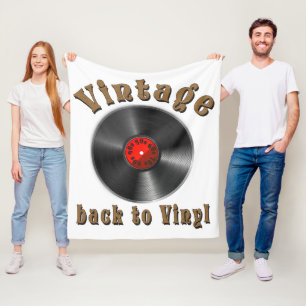 Couverture Polaire Vintage - Back to Vinyl, the record is back
