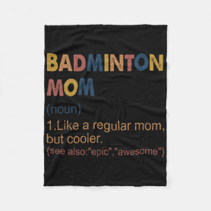 Couverture Polaire Vintage Badminton Maman Définition Badminton Maman