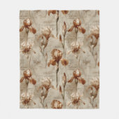 Couverture Polaire Vintage Botanical Floral Pattern (4) (Devant)