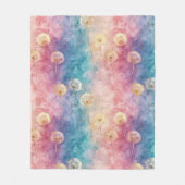 Couverture Polaire Vintage Dandelion Abstract Pattern (3) (Devant)