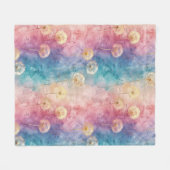Couverture Polaire Vintage Dandelion Abstract Pattern (3) (Devant (Horizontal))