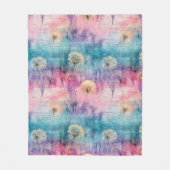 Couverture Polaire Vintage Dandelion Abstract Pattern (6) (Devant)