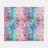 Couverture Polaire Vintage Dandelion Abstract Pattern (6) (Devant (Horizontal))