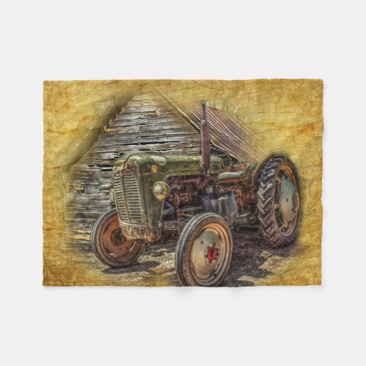 Couverture Polaire Vintage Farm (Devant (Horizontal))