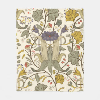 Couverture Polaire Vintage Floral vintage motif transparent. Pop rétr