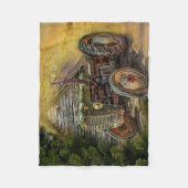Couverture Polaire Vintage Green Tractor Rustic (Devant)