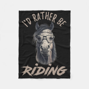 Couverture Polaire Vintage Id Plutôt Être Cheval À Cheval