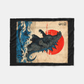 Couverture Polaire Vintage Japanese Art Kaiju Monster  (Devant (Horizontal))