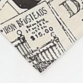 Couverture Polaire Vintage Newspaper   (Coin)