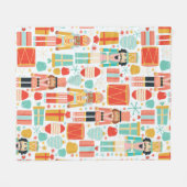 Couverture Polaire Vintage Nutcracker Noël Motif sans couture (Devant (Horizontal))