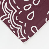 Couverture Polaire vintage Octopus pattern. (Coin)