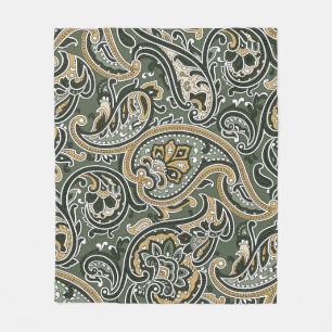 Couverture Polaire vintage Paisley oriental Motif sans Seamless p
