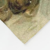 Couverture Polaire Vintage Père Noël Noël Victorien (Coin)