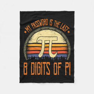 Couverture Polaire Vintage Pi Day Shirt Mon Pword Est Le Dernier 8 Ch