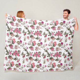 Couverture Polaire Vintage Pink Roses