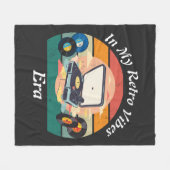 Couverture Polaire vintage retro vinyl Fleece Blanket (Devant (Horizontal))