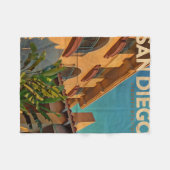 Couverture Polaire Vintage San Diego Fleece Blanche (Devant (Horizontal))