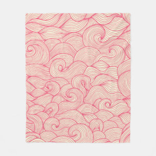 Couverture Polaire vintage seamless pattern. Hand drawn abstract wavy