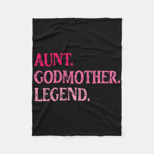 Couverture Polaire Vintage Tante Godmère Légende Drôle Tante Mères