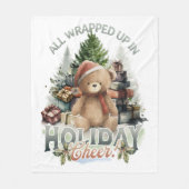 Couverture Polaire Vintage Toutes les vacances enroulées (Devant)