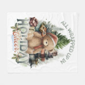 Couverture Polaire Vintage Toutes les vacances enroulées (Devant (Horizontal))