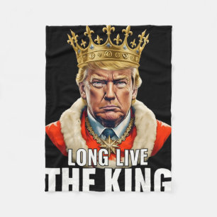 Couverture Polaire Vintage Trump Vive le roi American Patrioti