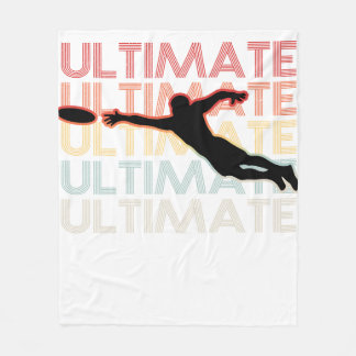 Couverture Polaire Vintage Ultimate Frisbee Sport Retro