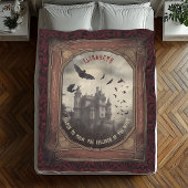 Couverture Polaire Vintage Vampire romantique Dracula embrasser