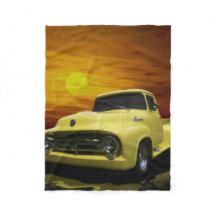 Vintage Vieux Camion Jaune