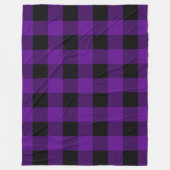 Couverture Polaire Vintage violet et noir (Devant)