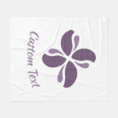 Couverture Polaire Vintage Zen Echo Baiser de Lilas (Devant (Horizontal))