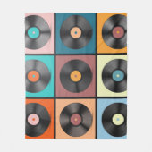 Couverture Polaire Vinyl records : retro LP set. (Devant)