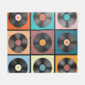 Couverture Polaire Vinyl records : retro LP set. (Devant (Horizontal))