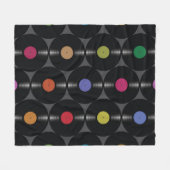 Couverture Polaire Vinyle géométrique : Arrière - plan simple sans fi (Devant (Horizontal))