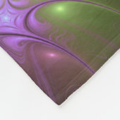 Couverture Polaire Violet Abstrait violet violet kaki fractal (Coin)