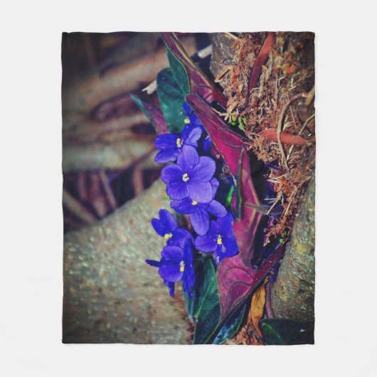 Couverture Polaire Violet africain (Devant)