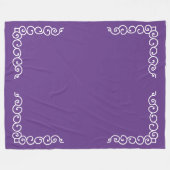 Couverture Polaire Violet avec angle de défilement blanc (Devant (Horizontal))