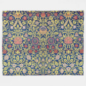Couverture Polaire Violet et Columbine, William Morris (Devant (Horizontal))