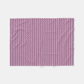 Couverture Polaire Violet et nuances de rose chevron (Devant (Horizontal))